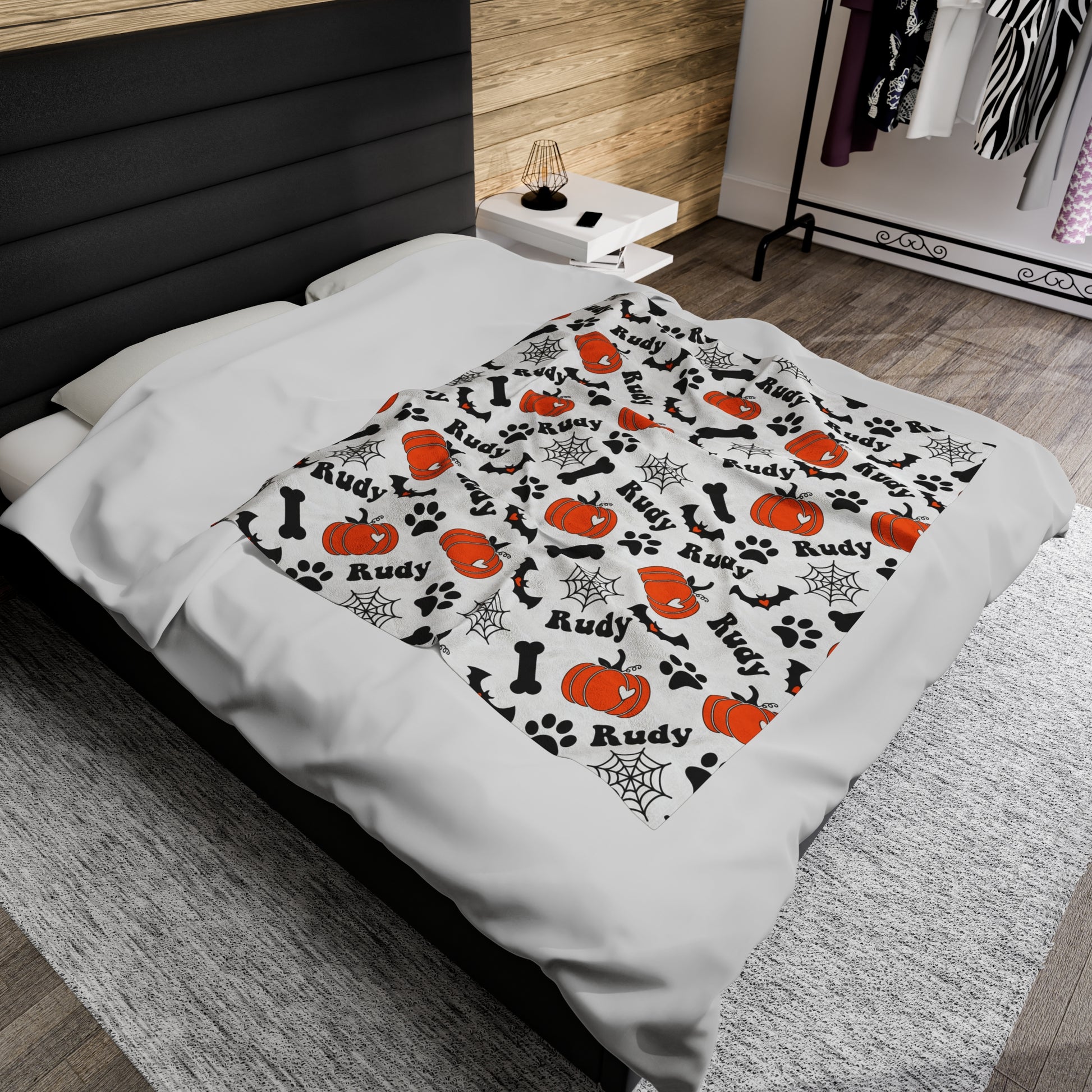 Personalized Halloween Dog blanket