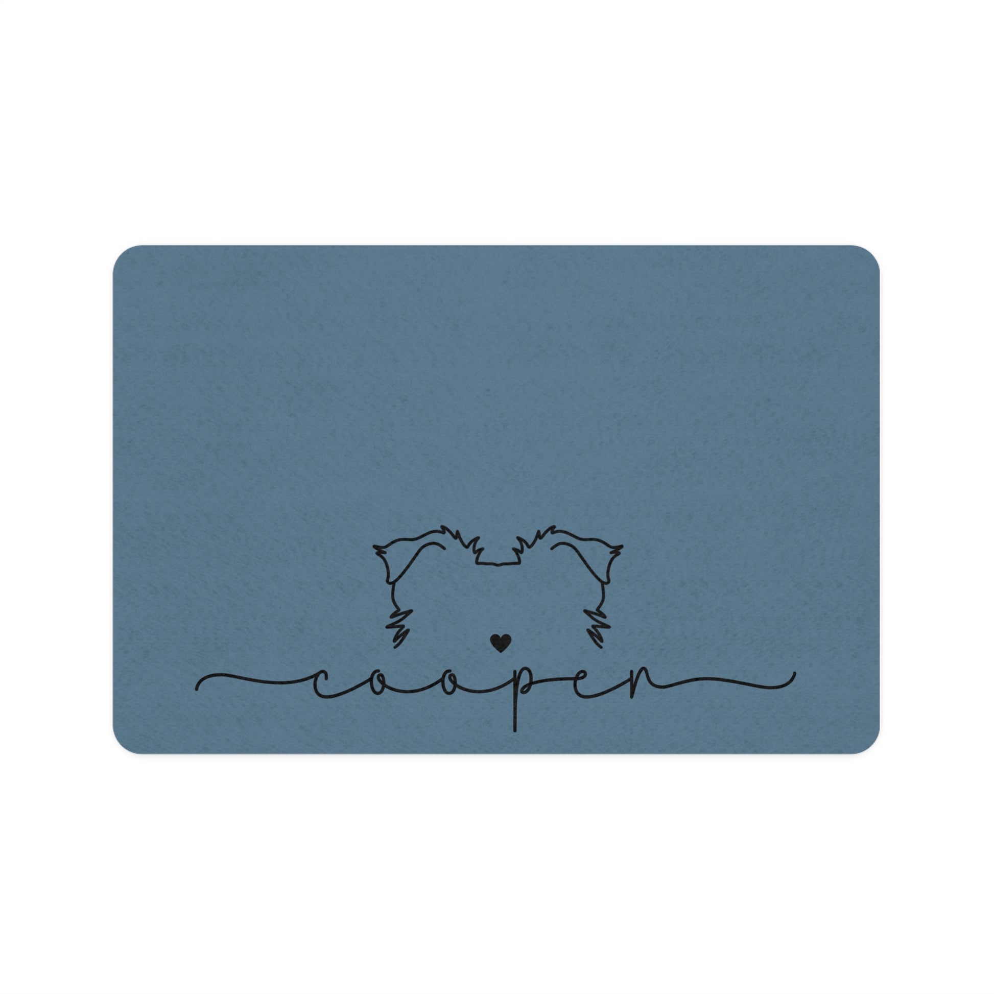Personalized Pet Mat for Food and Water with Name