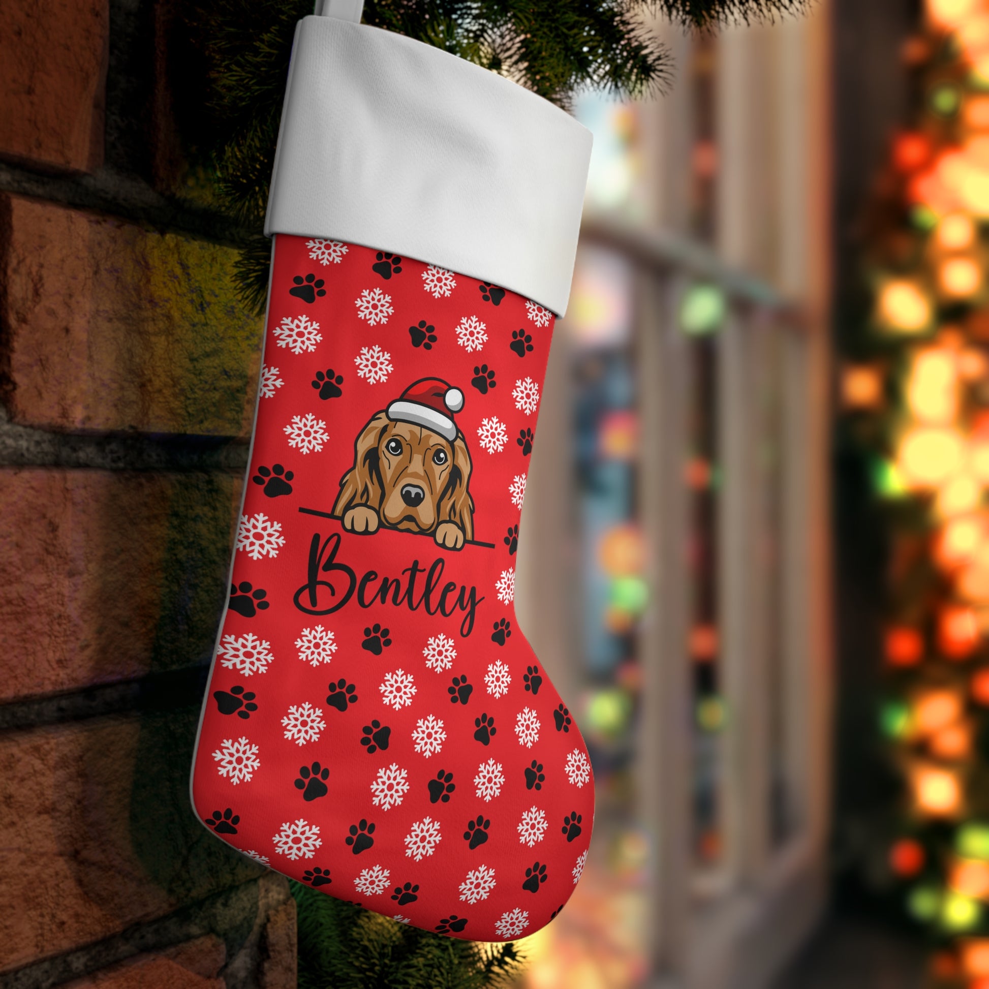 Personalized Dog Christmas Stocking