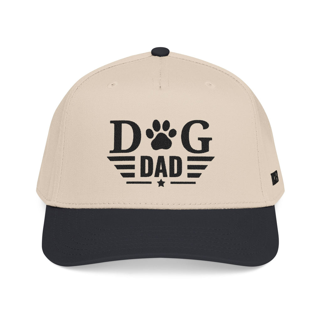 Dog Dad Baseball Cap — Paw Print Vintage Logo Hat for Pet Lovers