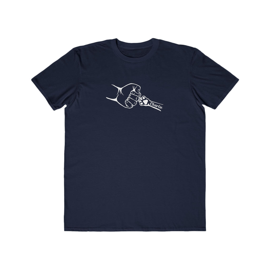 Custom Men's Lightweight Fashion Tee - 'Charlie' Fist Bump Design