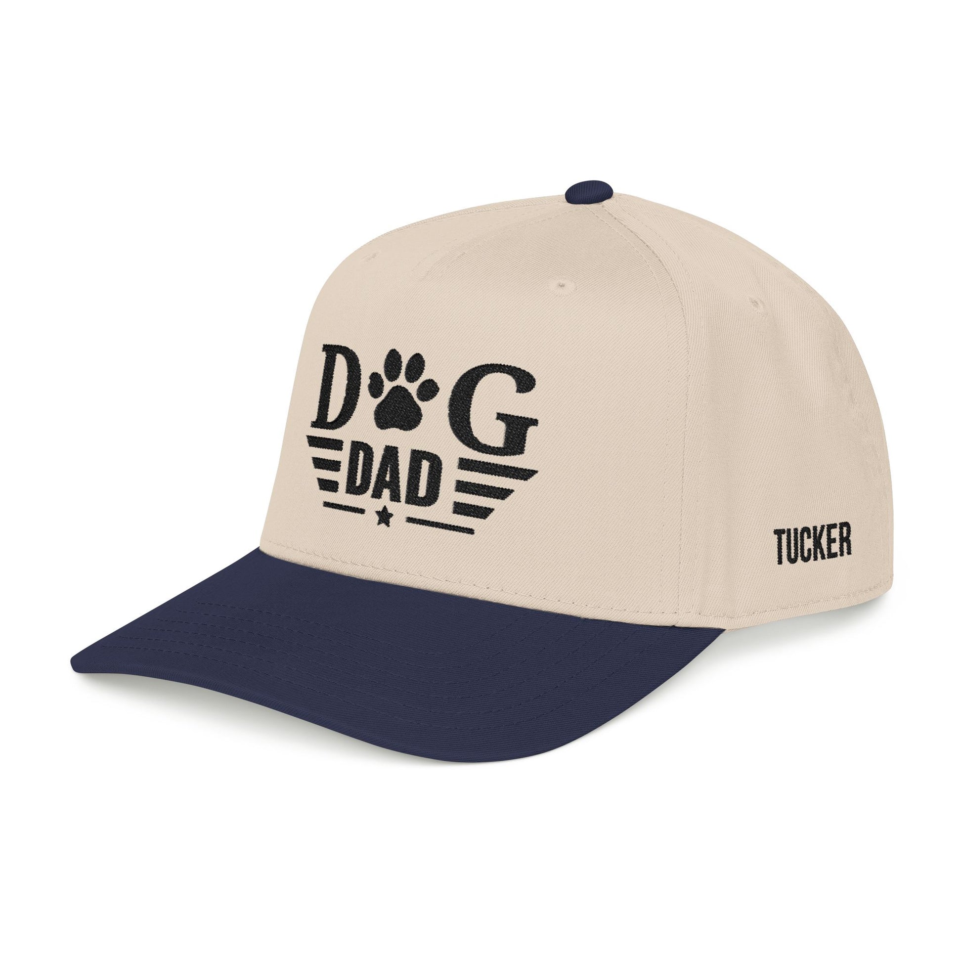 Dog Dad Baseball Cap — Paw Print Vintage Logo Hat for Pet Lovers