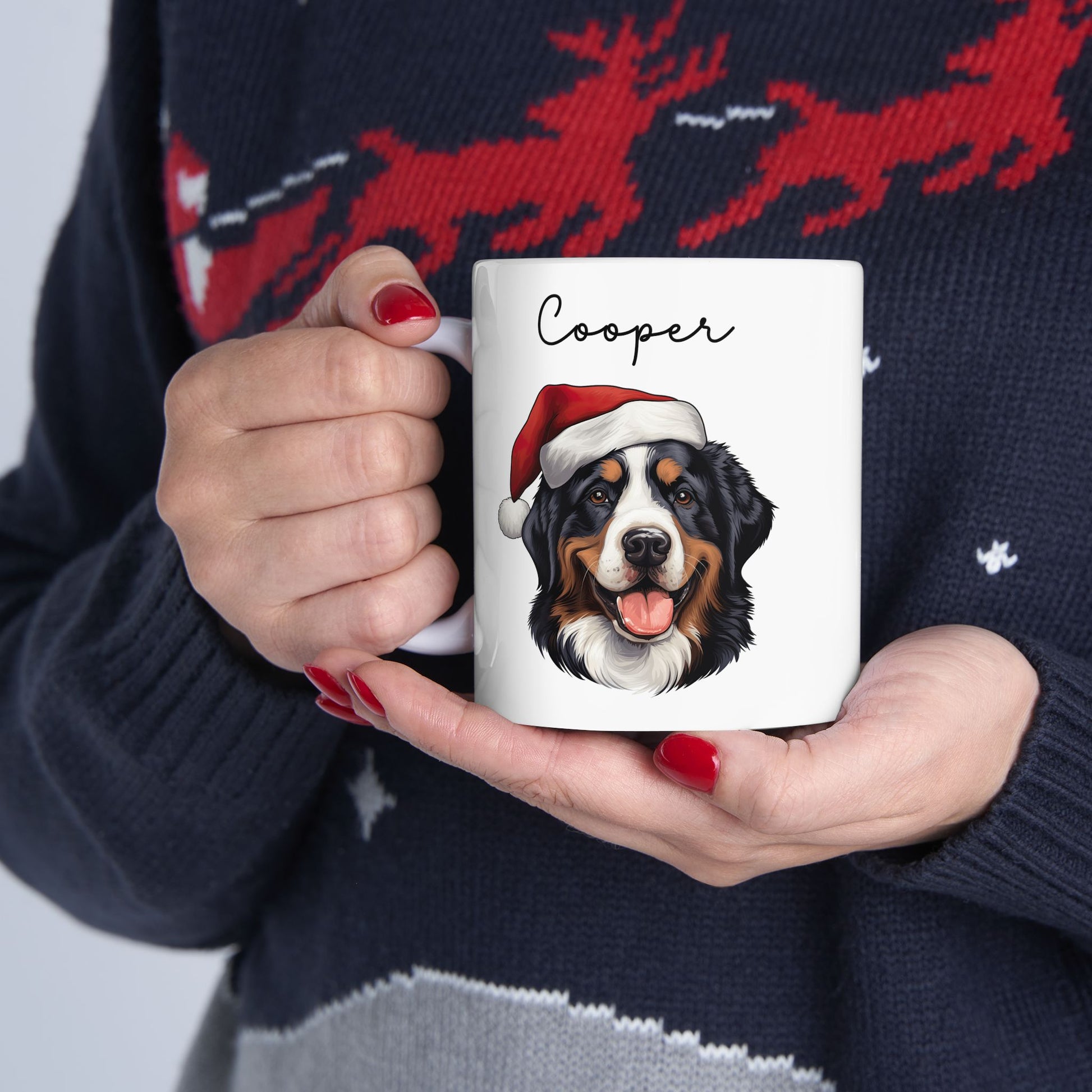 Custom Christmas Dog Breed Mug