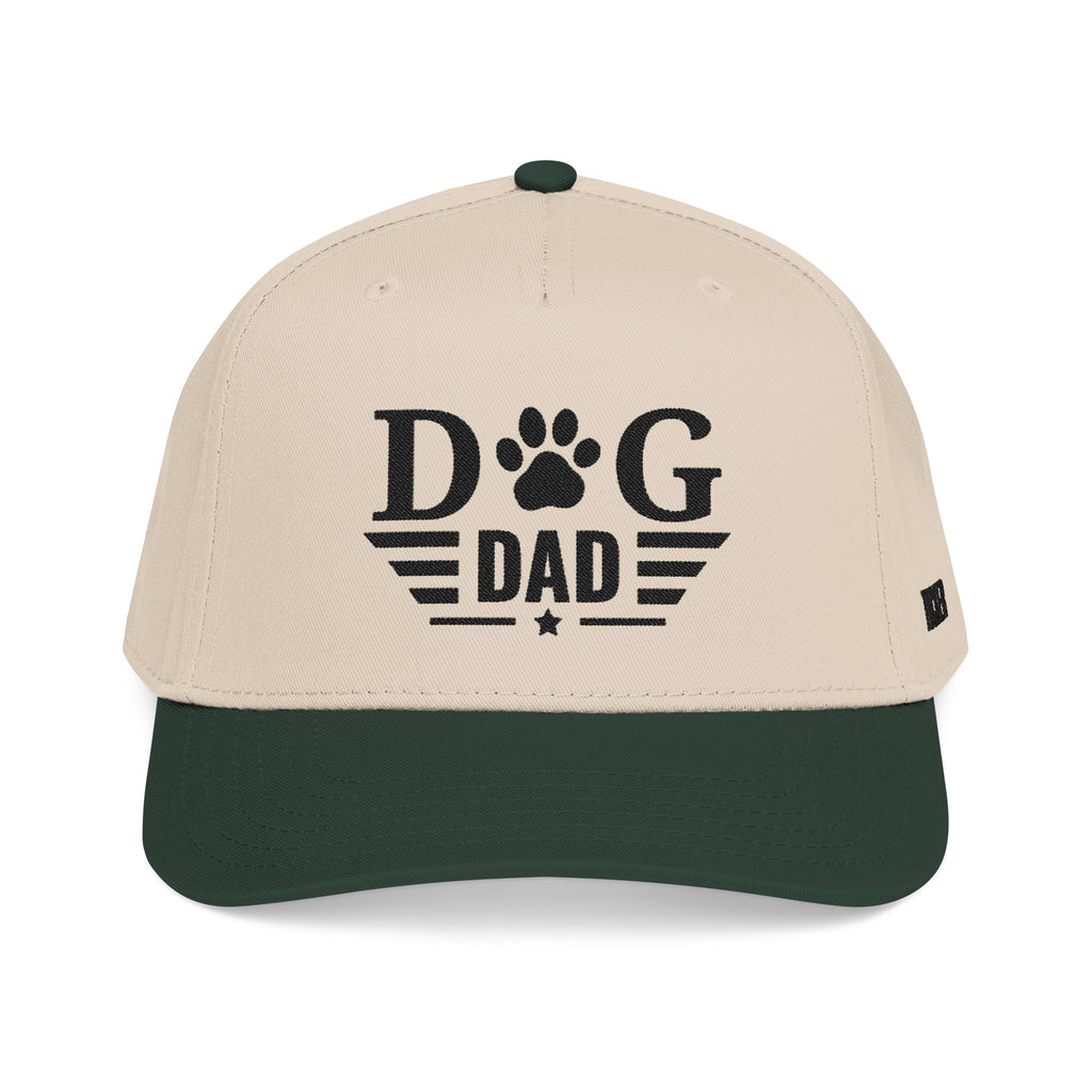 Dog Dad Baseball Cap — Paw Print Vintage Logo Hat for Pet Lovers