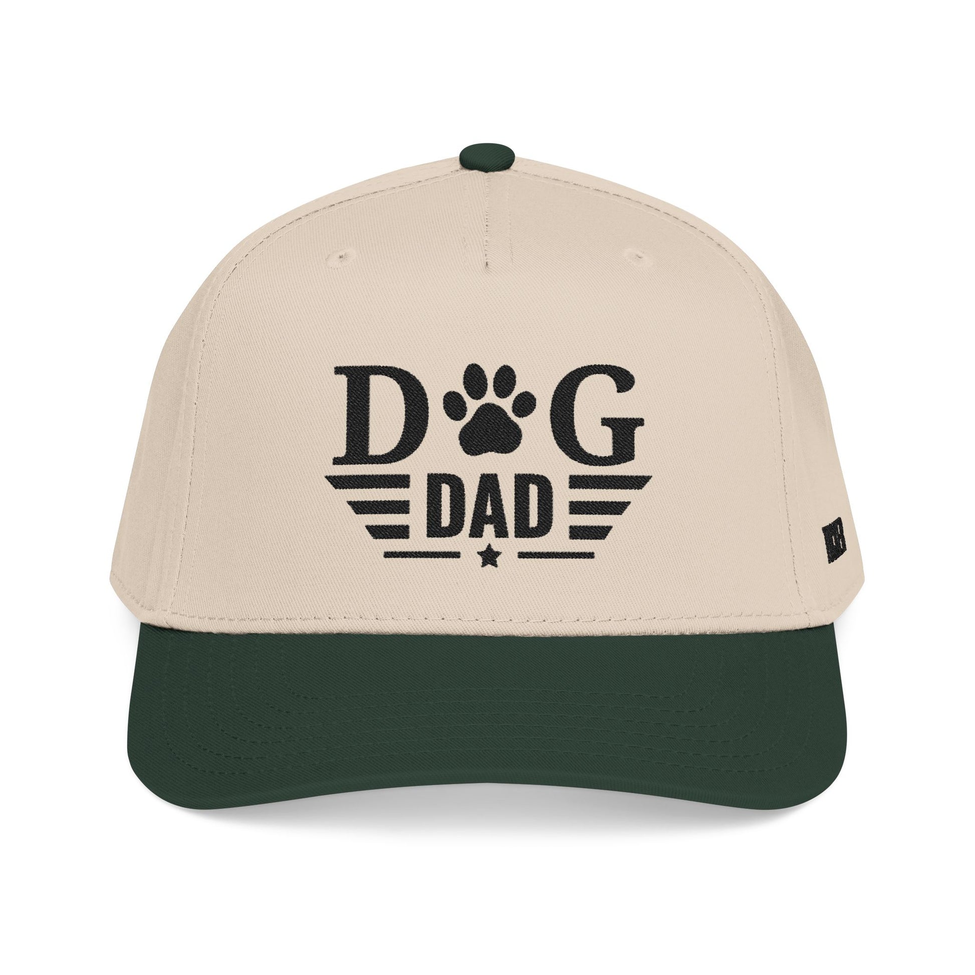 Dog Dad Baseball Cap — Paw Print Vintage Logo Hat for Pet Lovers