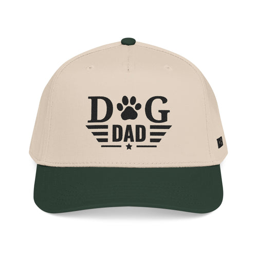 Dog Dad Baseball Cap — Paw Print Vintage Logo Hat for Pet Lovers