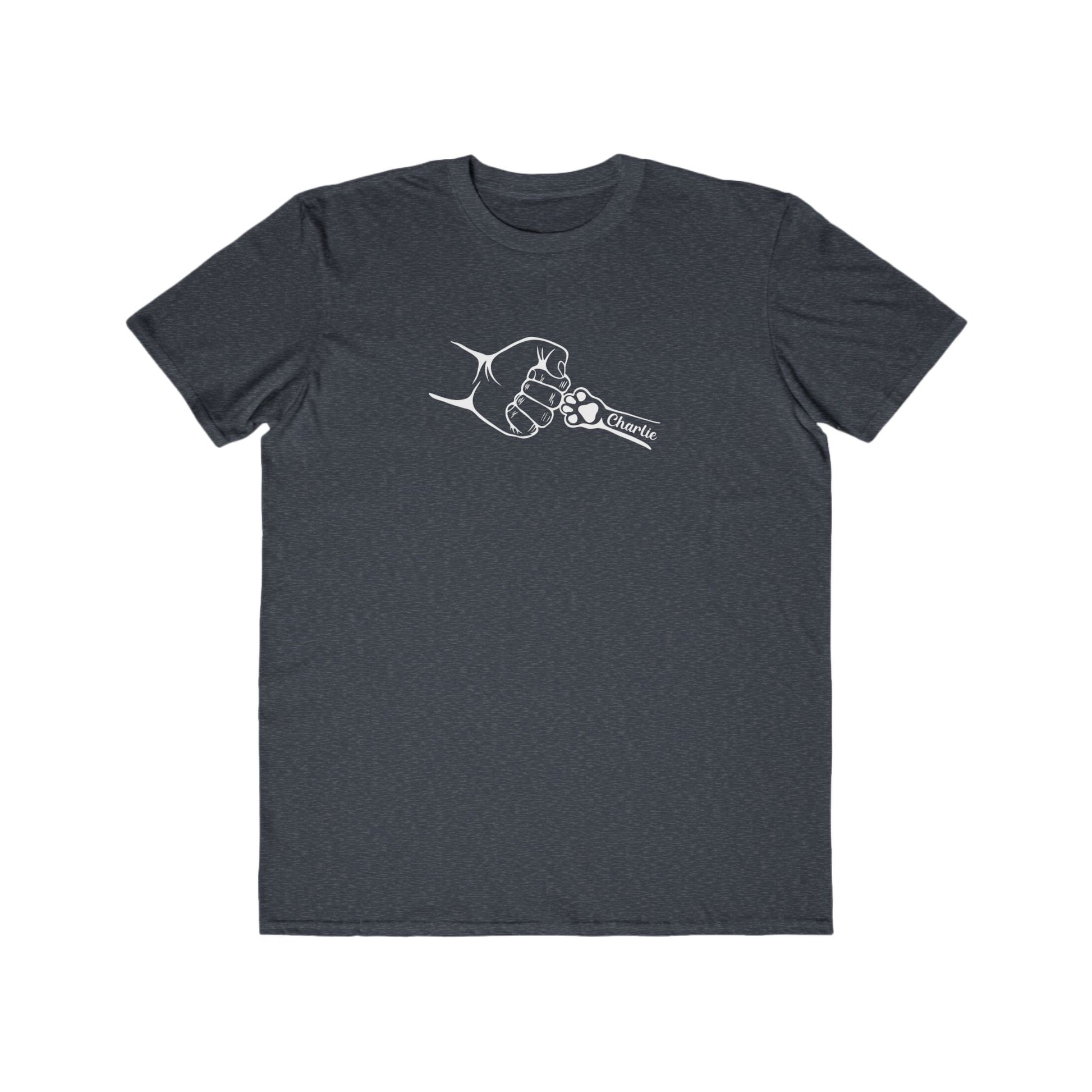 Custom Men's Lightweight Fashion Tee - 'Charlie' Fist Bump Design