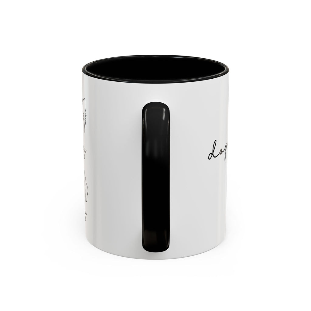 Personalized Dog Ear with Name Coffee Mug – Custom Dog mom Accent Mug (11/15 oz)