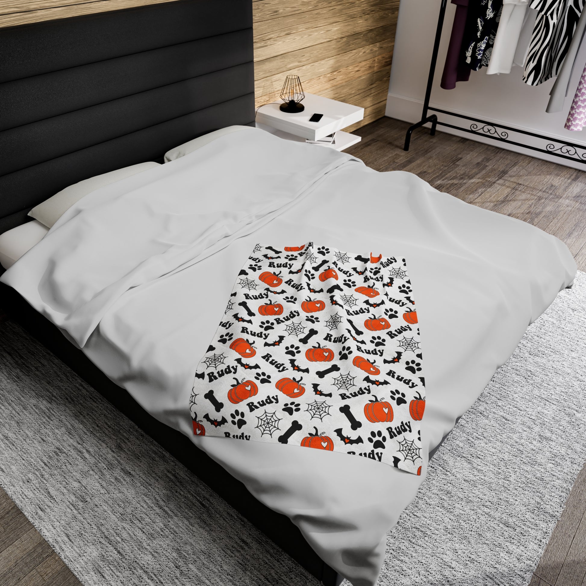 Personalized Halloween Dog blanket