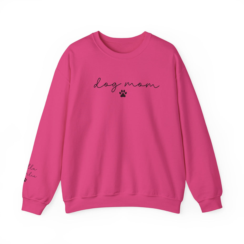 Dog Mom Crewneck Sweatshirt with Dog names