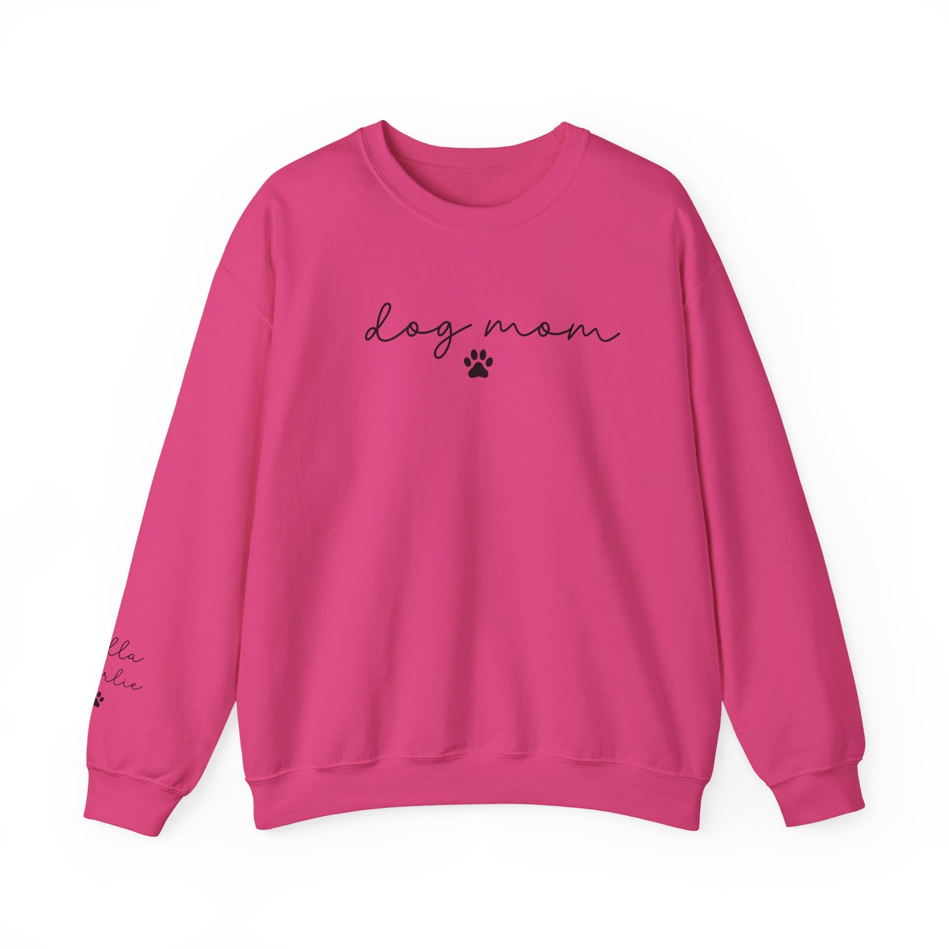 Dog Mom Crewneck Sweatshirt with Dog names