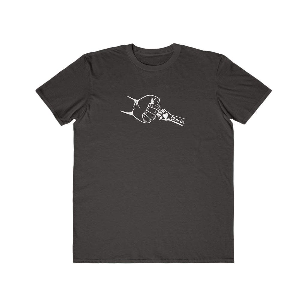 Custom Men's Lightweight Fashion Tee - 'Charlie' Fist Bump Design