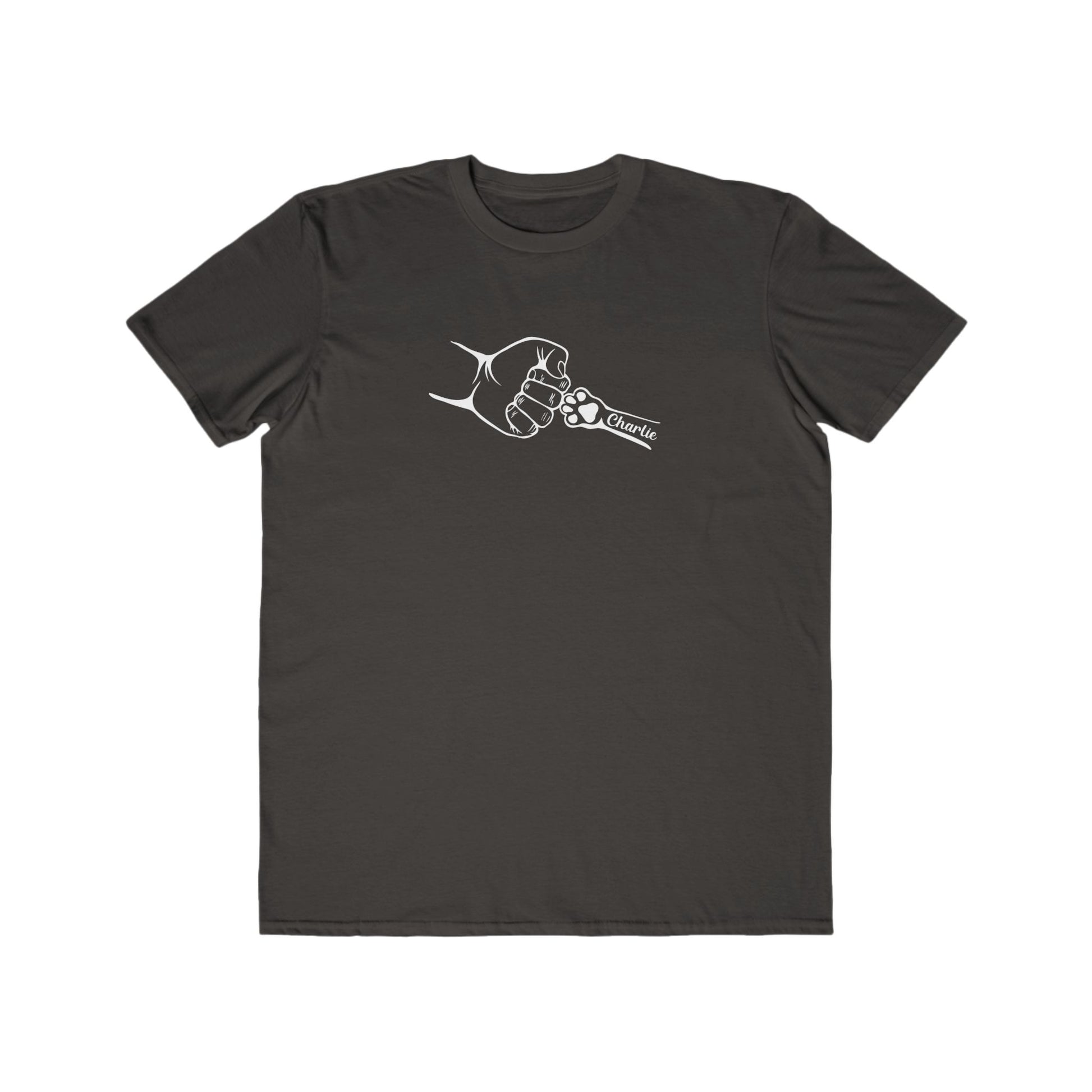 Custom Men's Lightweight Fashion Tee - 'Charlie' Fist Bump Design