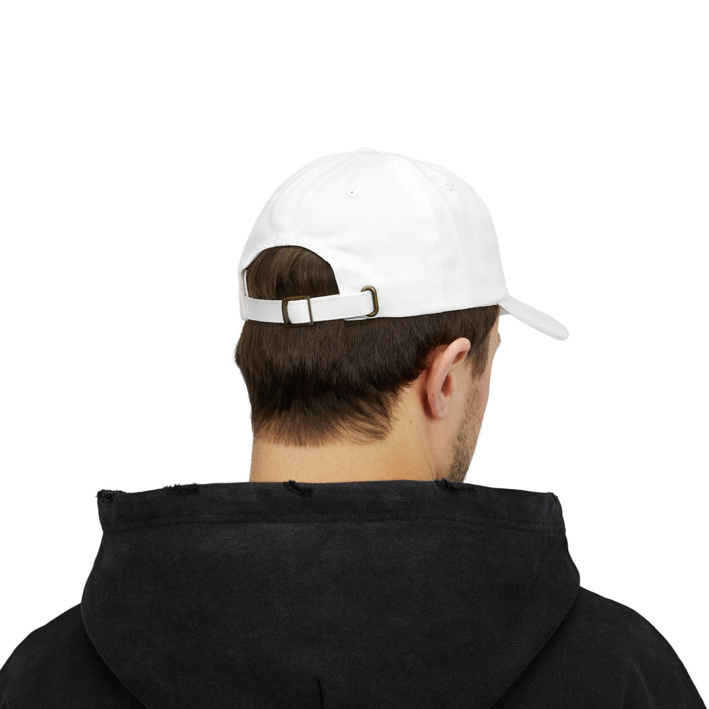 Dog Dad Embroidered Classic Cap - White Adjustable Hat for Pet Lovers