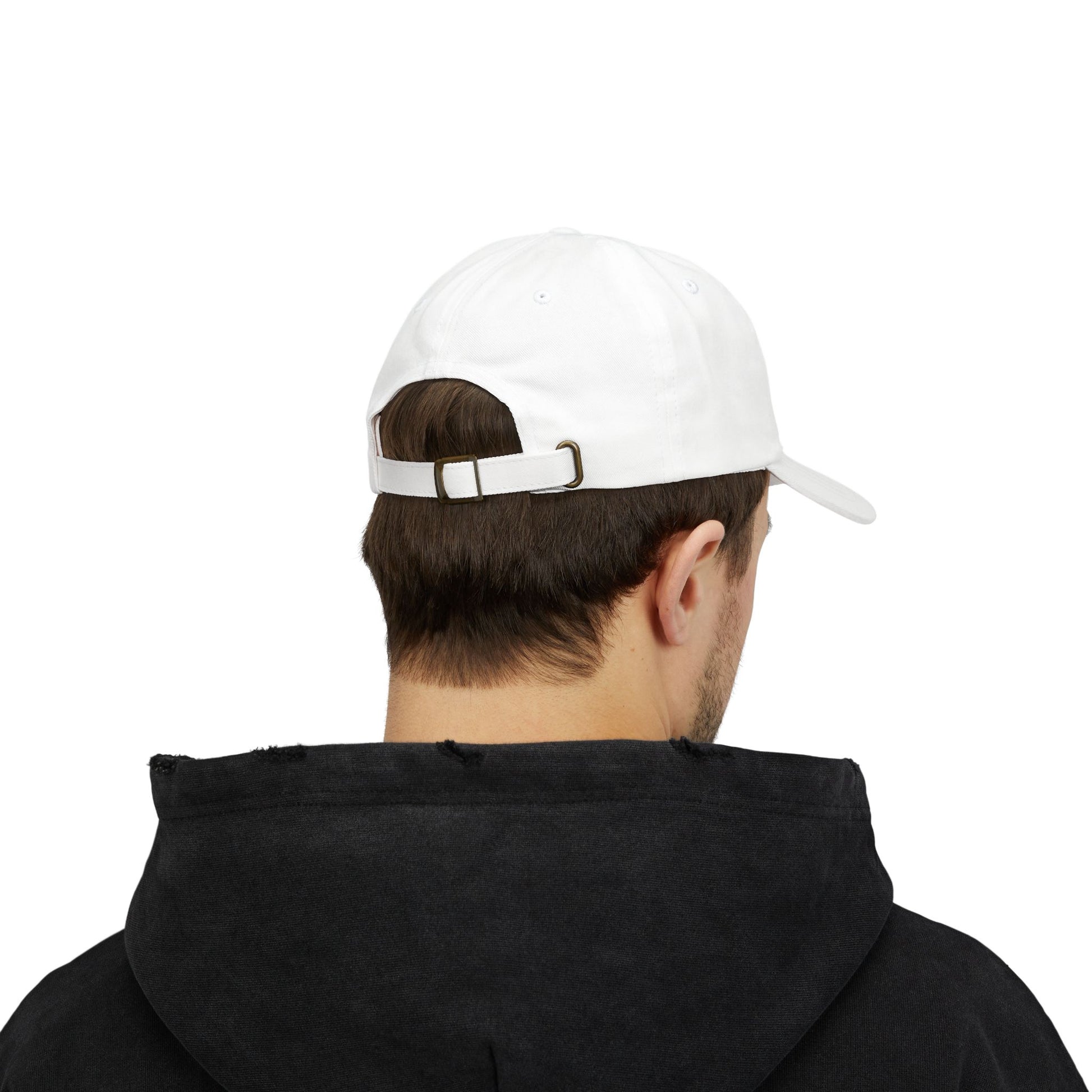 Dog Dad Embroidered Classic Cap - White Adjustable Hat for Pet Lovers