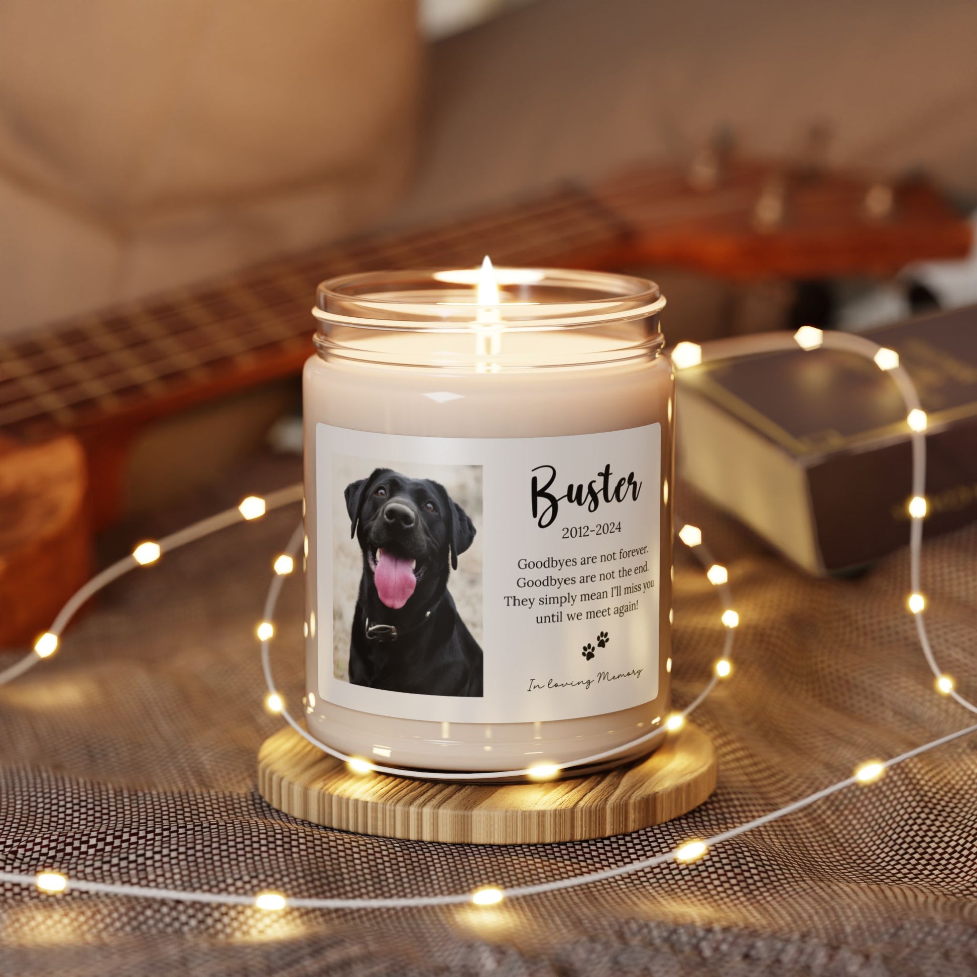 Custom Pet Memorial Candle