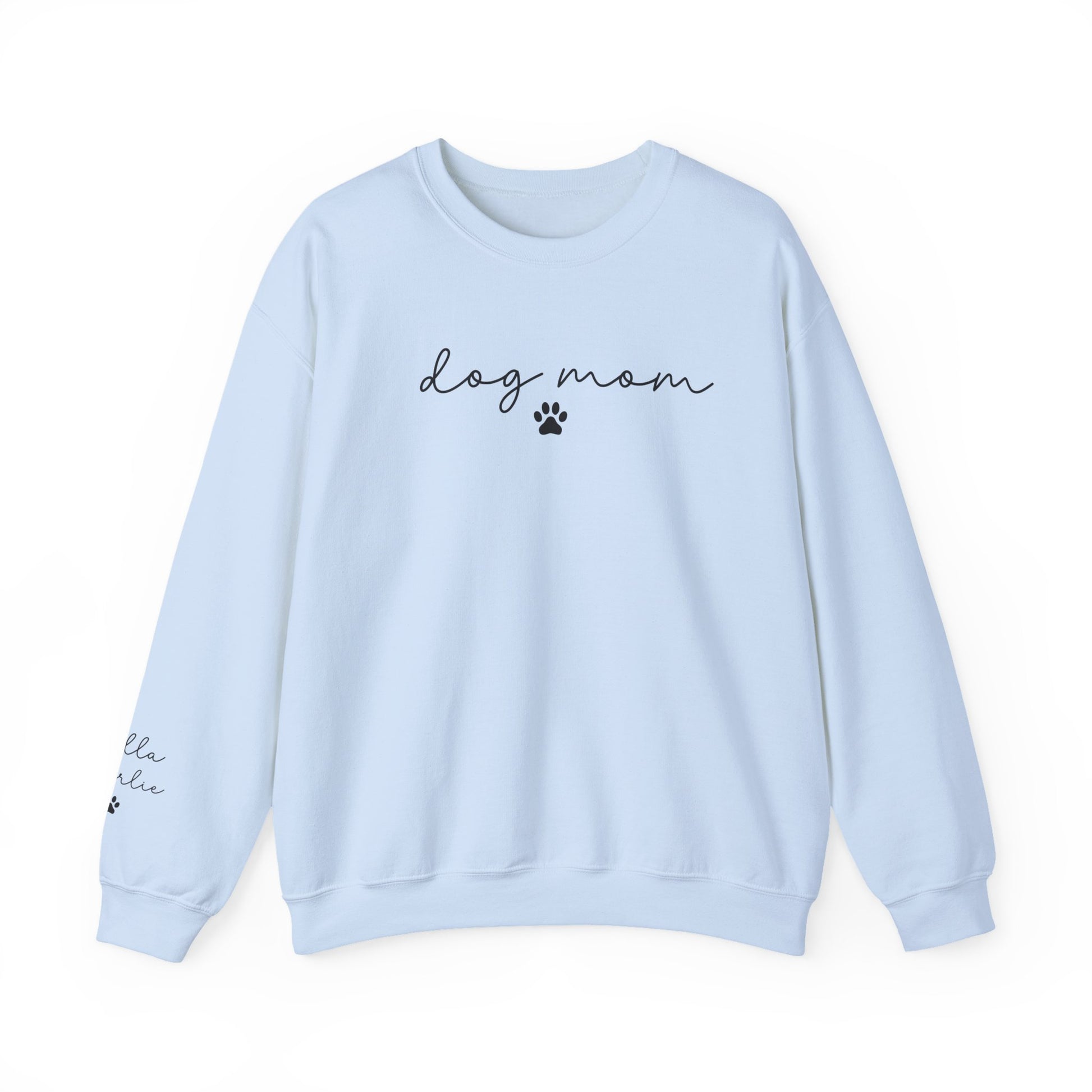 Dog Mom Crewneck Sweatshirt with Dog names