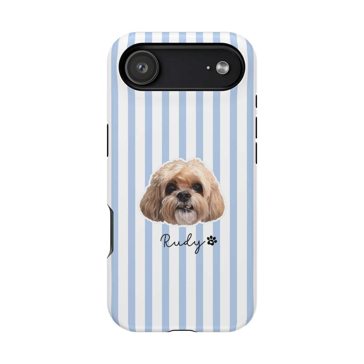 Personalized Dog Photo Phone Case — Custom Pet Name Magnetic Impact-Resistant Case