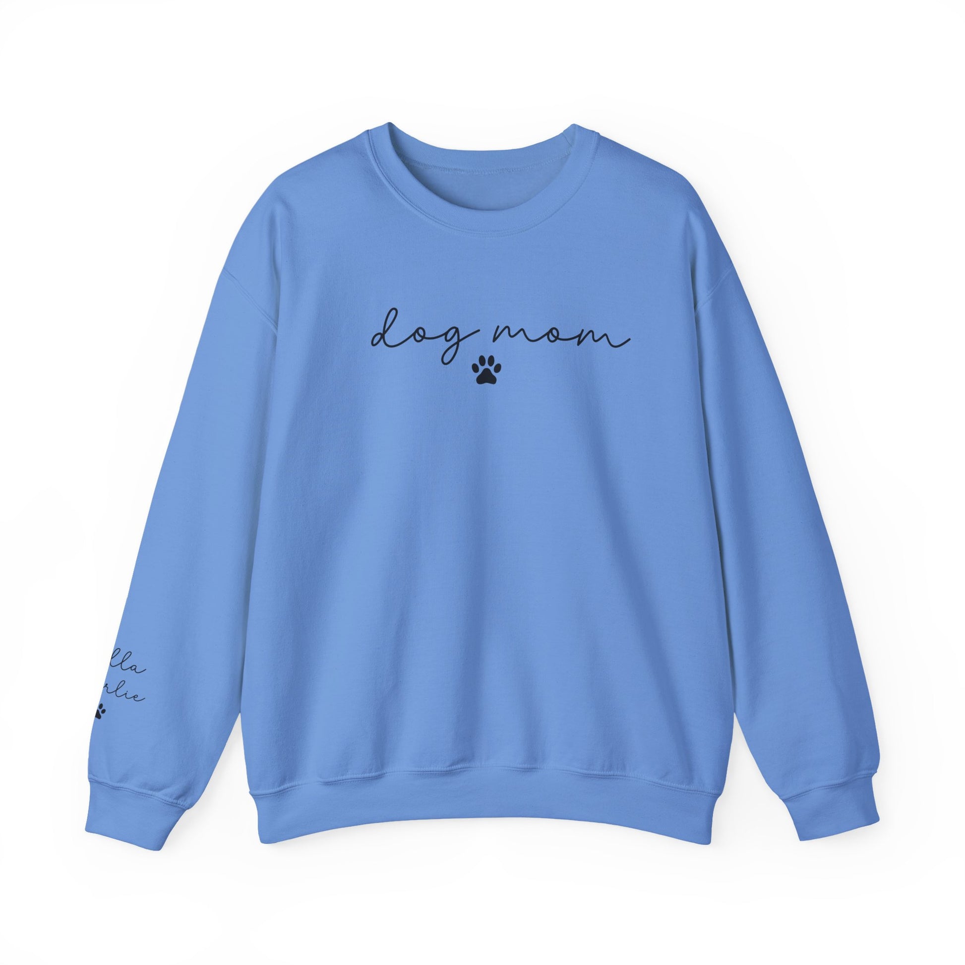 Dog Mom Crewneck Sweatshirt with Dog names