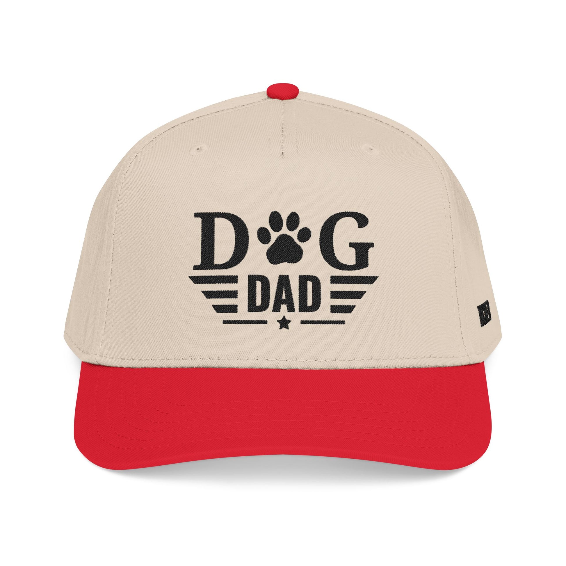 Dog Dad Baseball Cap — Paw Print Vintage Logo Hat for Pet Lovers