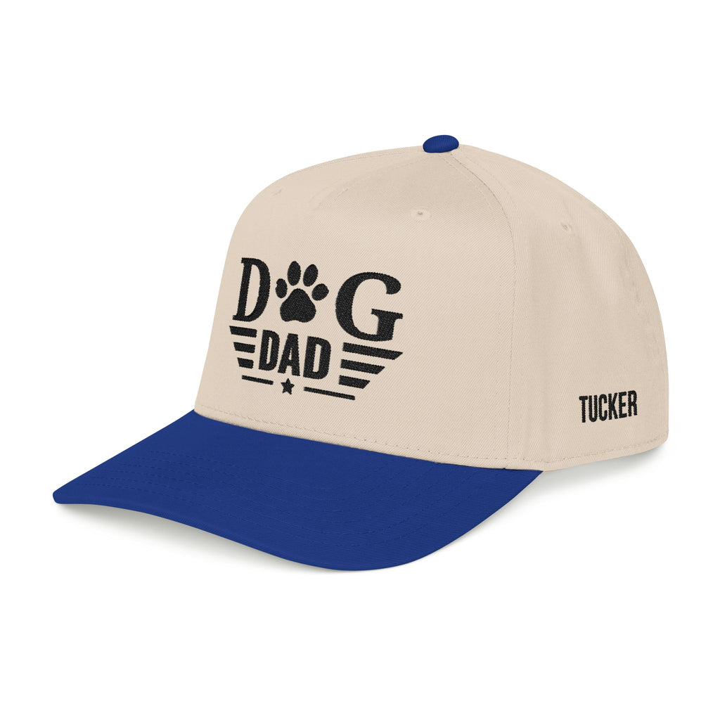 Dog Dad Baseball Cap — Paw Print Vintage Logo Hat for Pet Lovers