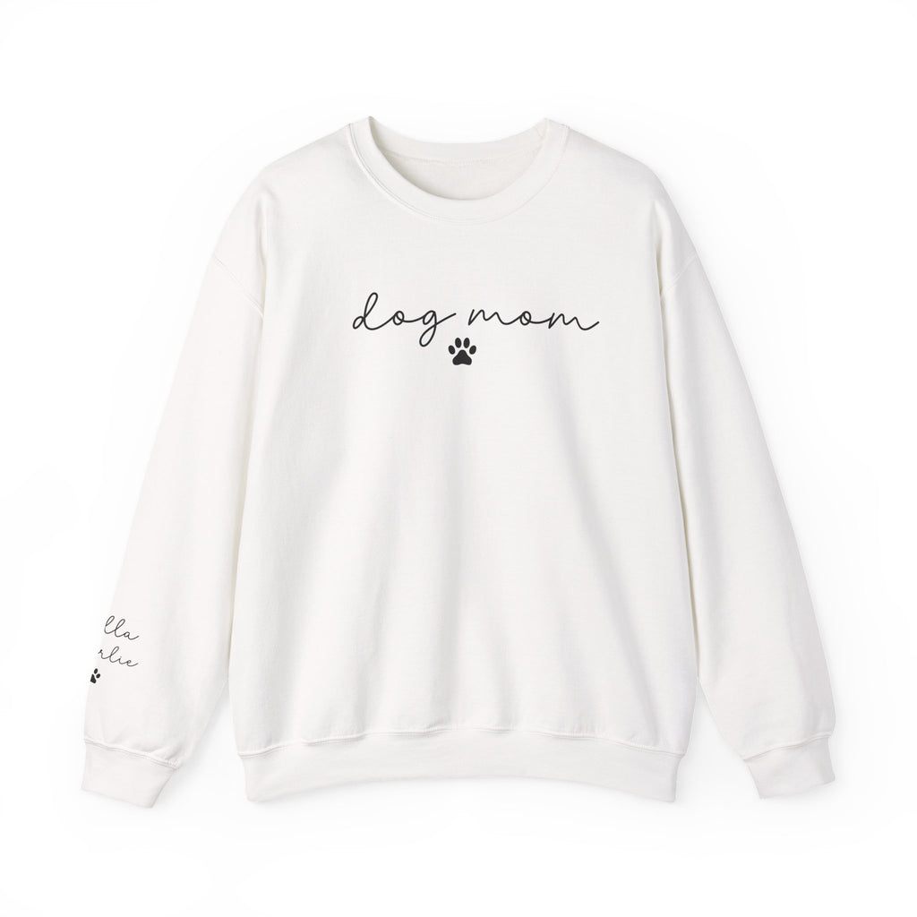 Dog Mom Crewneck Sweatshirt with Dog names
