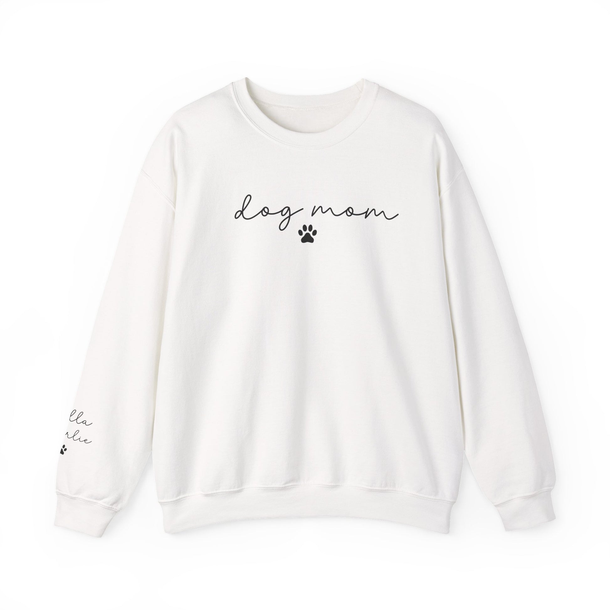 Dog Mom Crewneck Sweatshirt with Dog names
