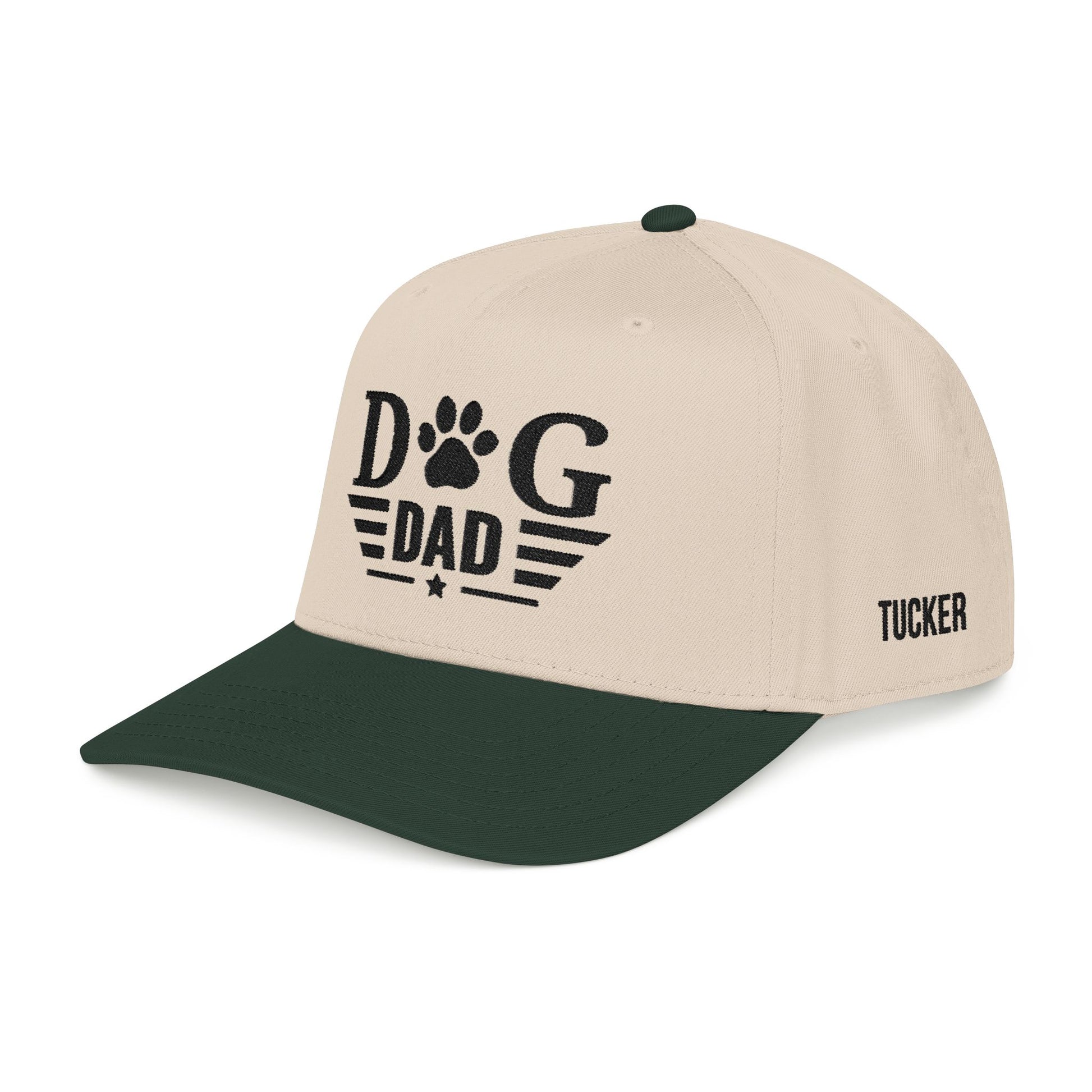 Dog Dad Baseball Cap — Paw Print Vintage Logo Hat for Pet Lovers