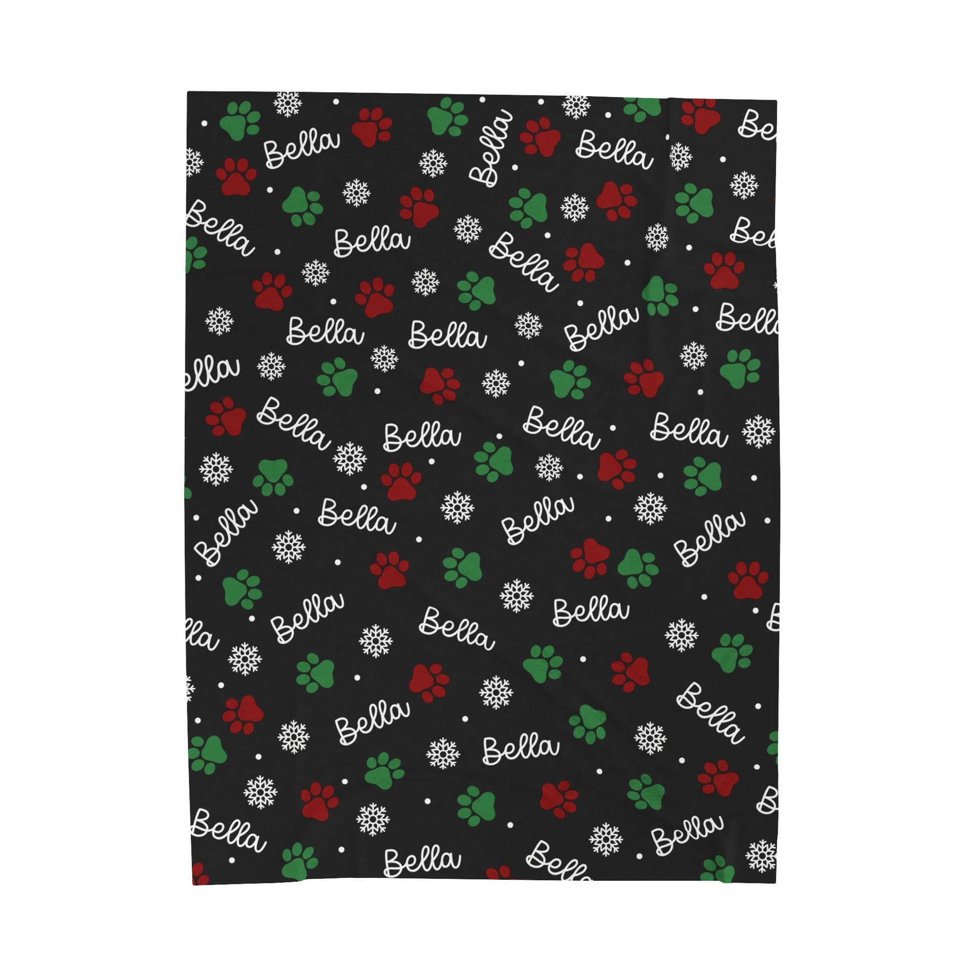 Personalized Dog christmas blanket
