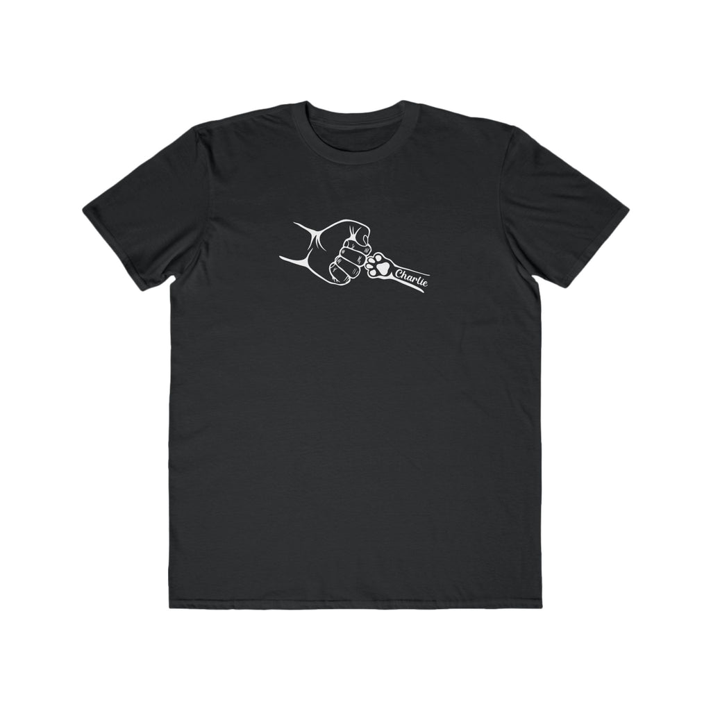 Custom Men's Lightweight Fashion Tee - 'Charlie' Fist Bump Design