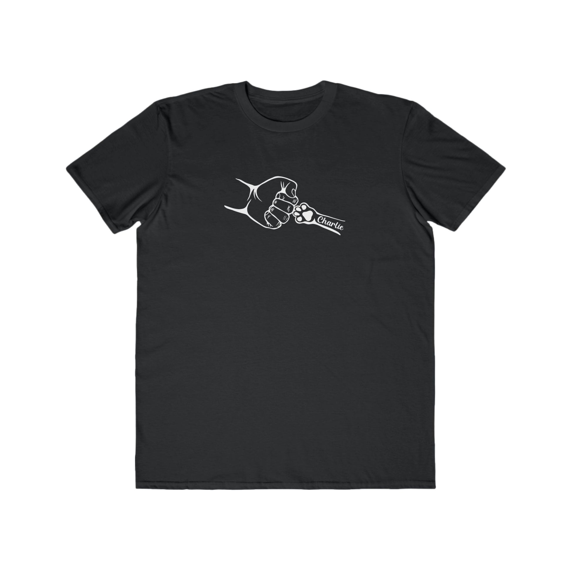 Custom Men's Lightweight Fashion Tee - 'Charlie' Fist Bump Design