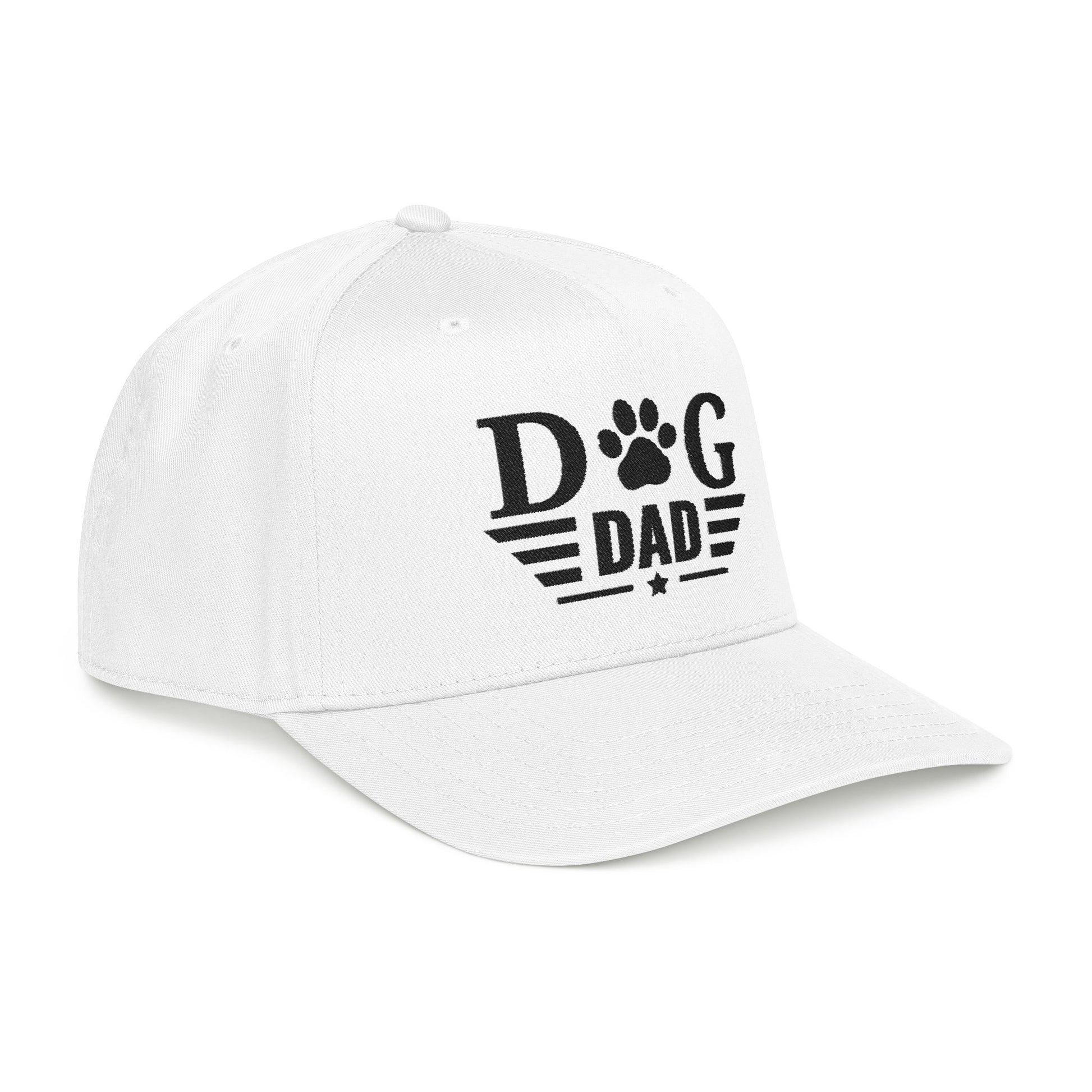 Dog Dad Baseball Cap — Paw Print Vintage Logo Hat for Pet Lovers
