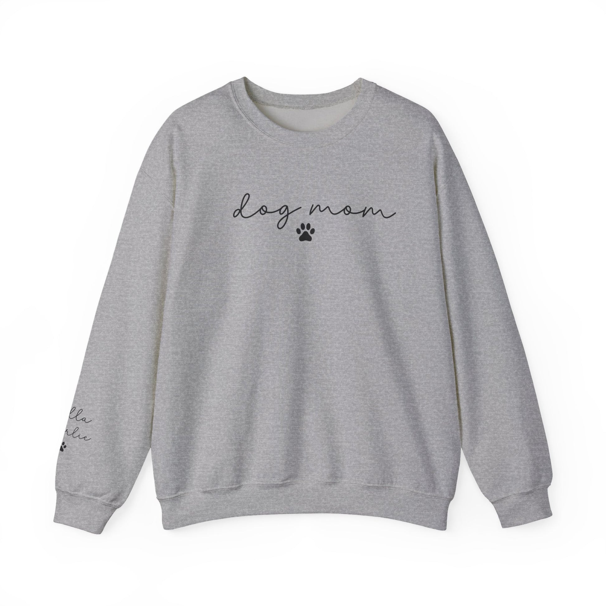 Dog Mom Crewneck Sweatshirt with Dog names