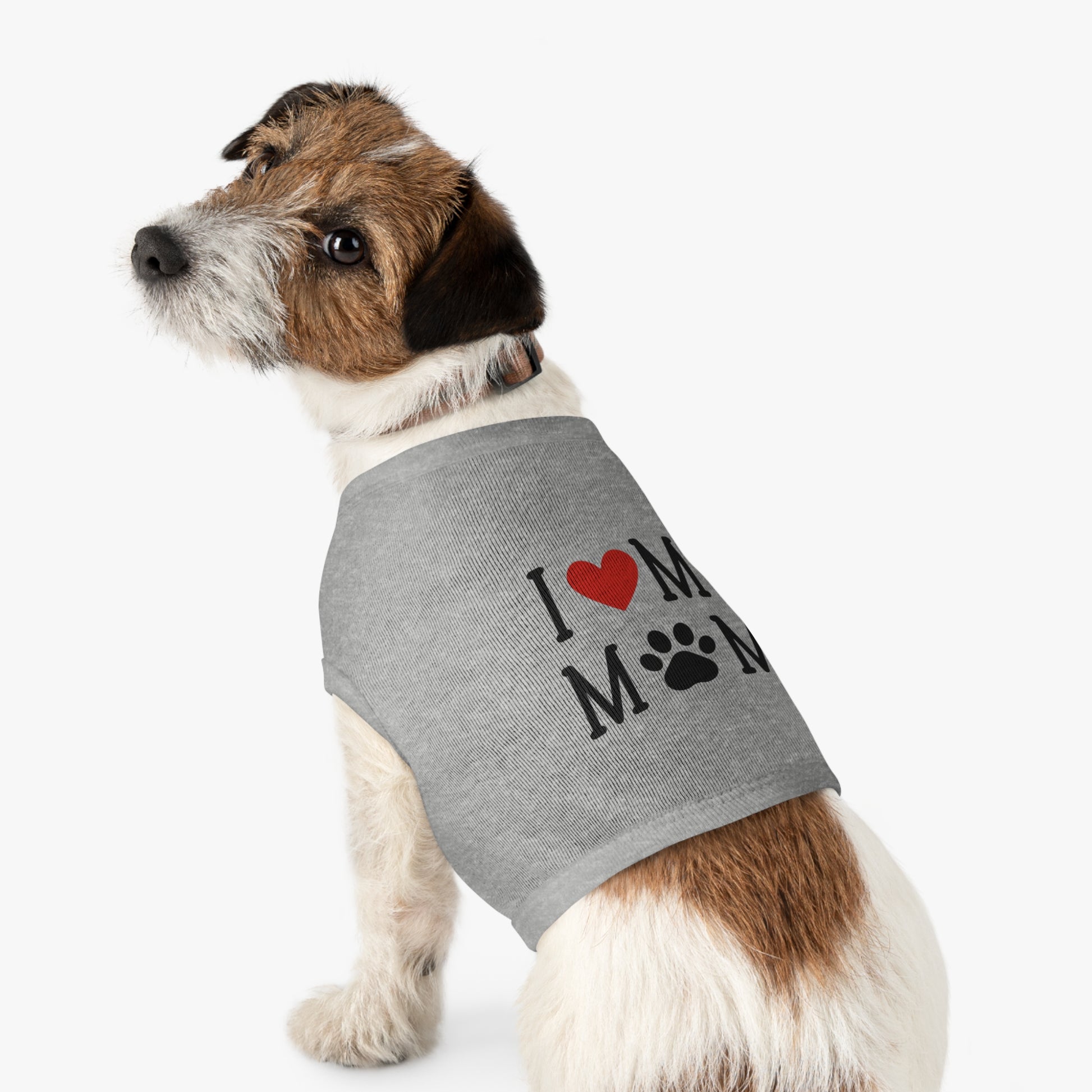 I Love My Mom Pet Tank Top - Cute Dog Apparel for Mother's Day