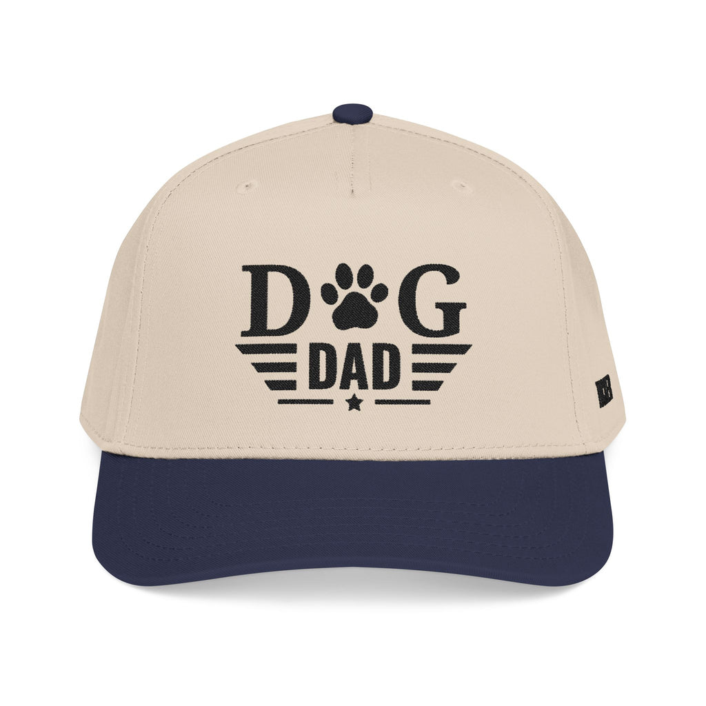Dog Dad Baseball Cap — Paw Print Vintage Logo Hat for Pet Lovers