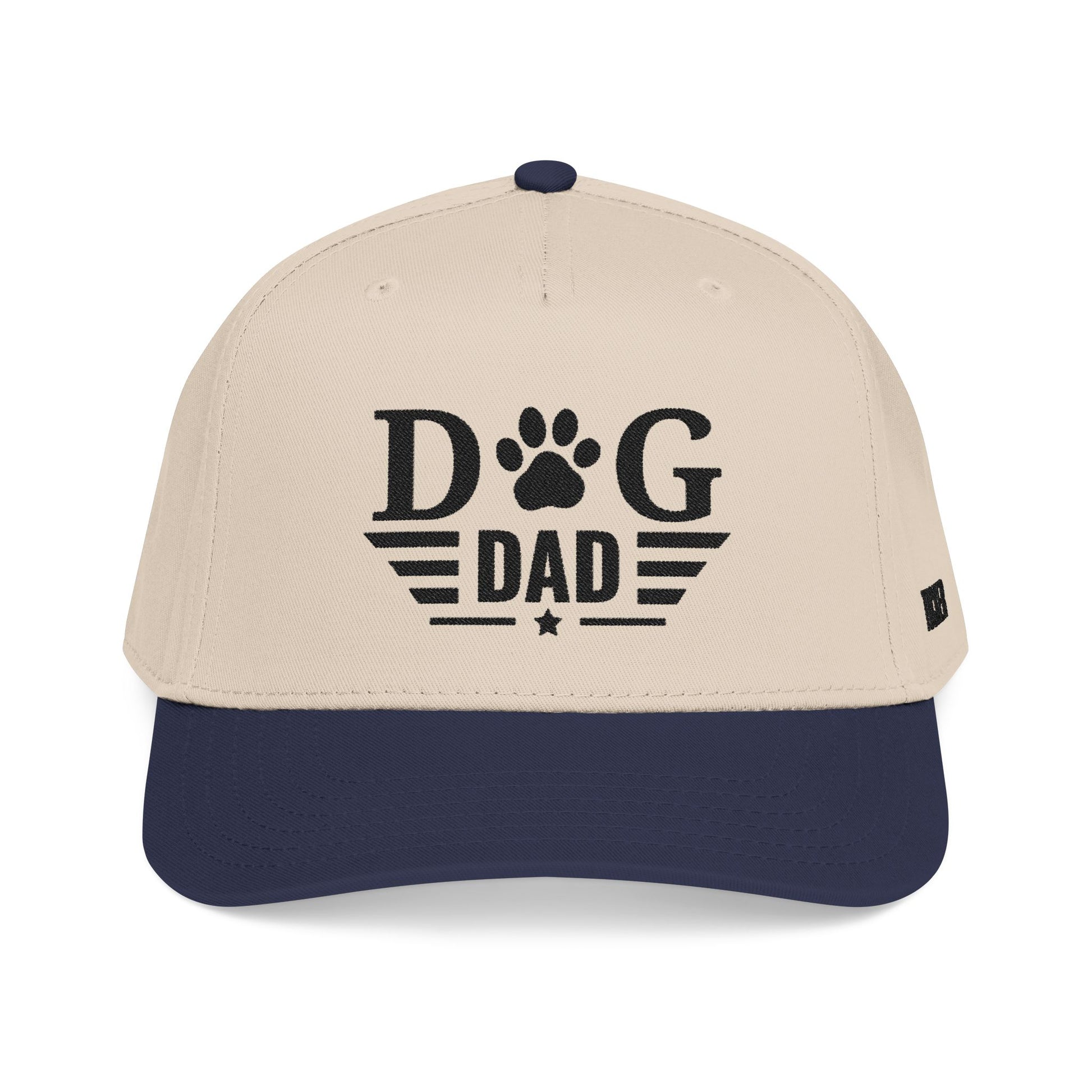 Dog Dad Baseball Cap — Paw Print Vintage Logo Hat for Pet Lovers