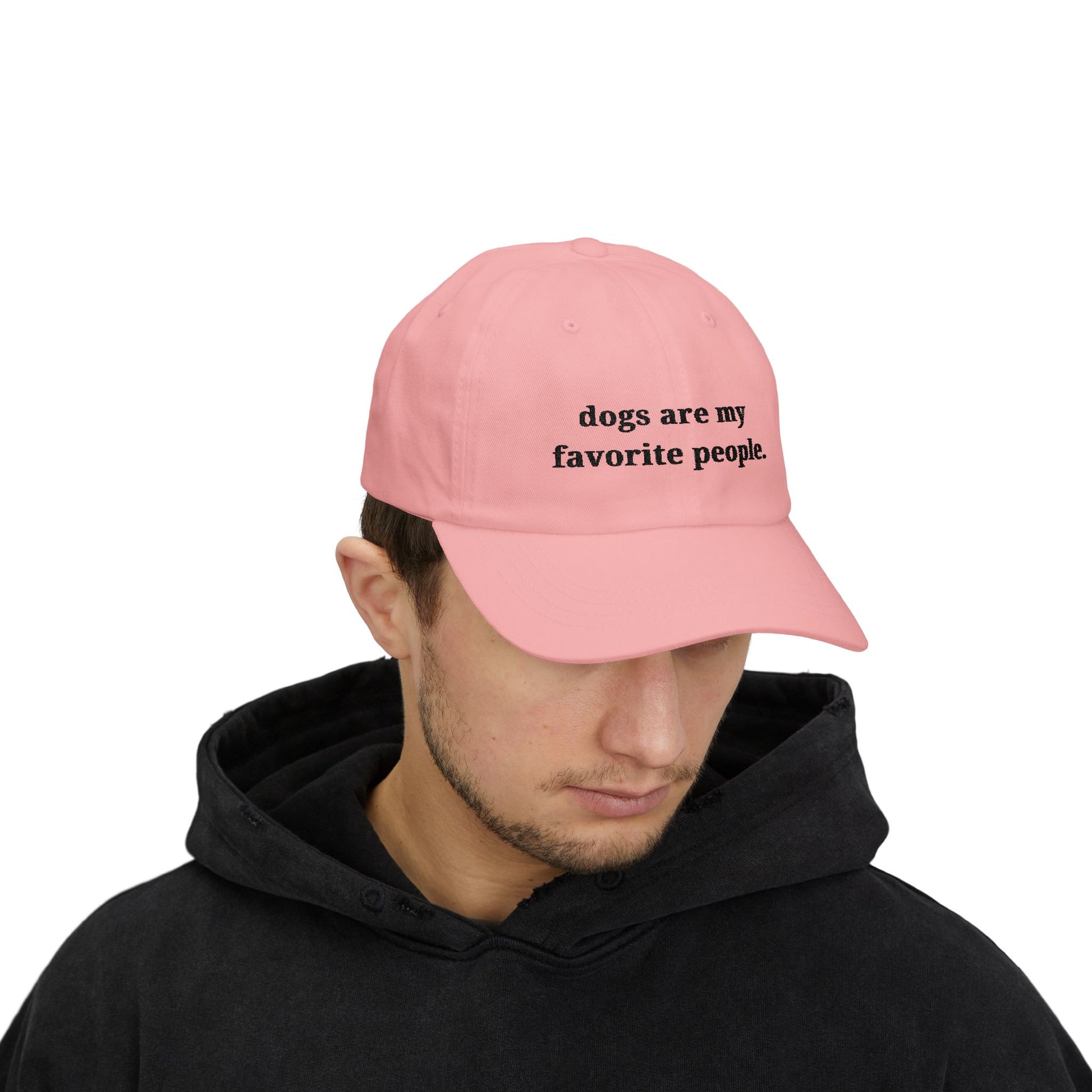 Dogs Are My Favorite People Dad Cap - Classic Adjustable Hat - dog lovers hat