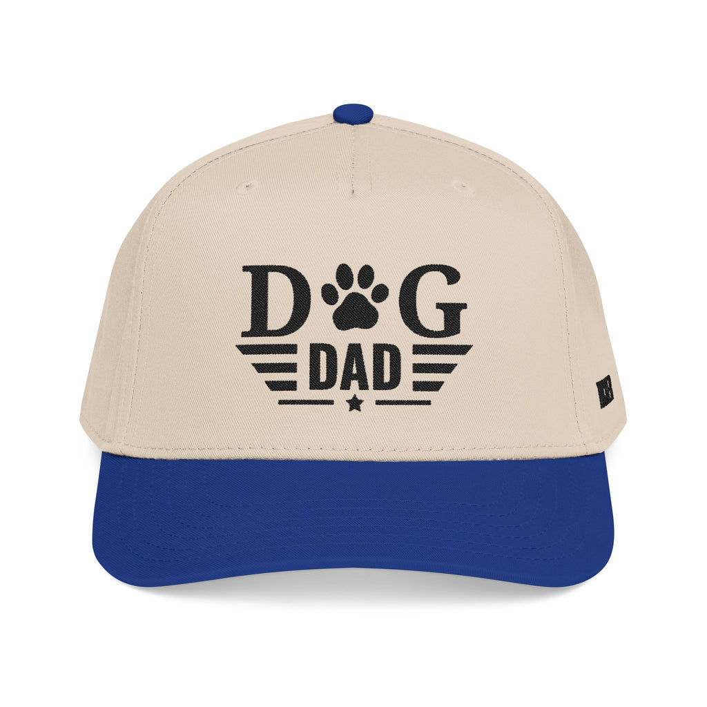 Dog Dad Baseball Cap — Paw Print Vintage Logo Hat for Pet Lovers