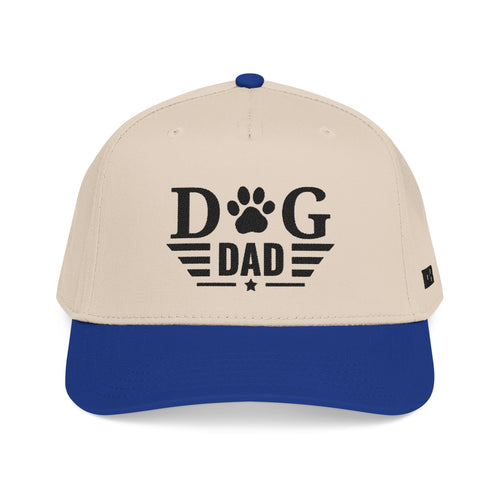 Dog Dad Baseball Cap — Paw Print Vintage Logo Hat for Pet Lovers