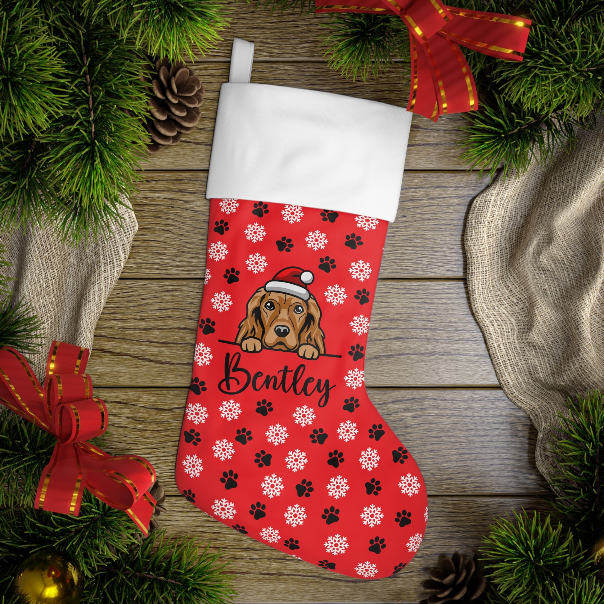 Personalized Dog Christmas Stocking