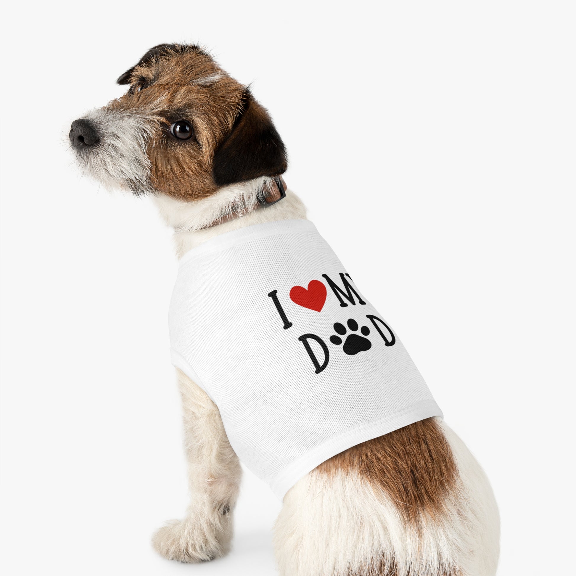 I Love My Dog Dad Pet Tank Top - Cute & Cozy Dog Apparel | Shirt for dogs