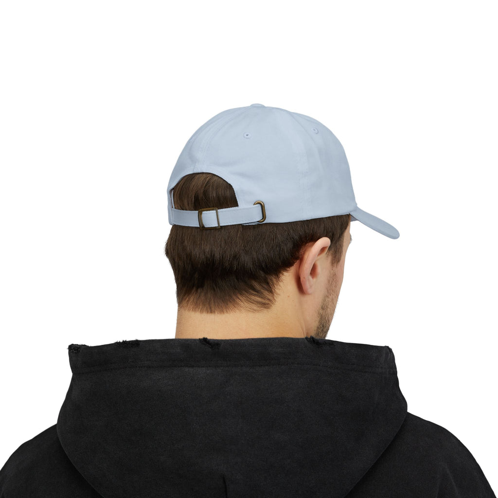 Dog Dad Embroidered Classic Cap - White Adjustable Hat for Pet Lovers