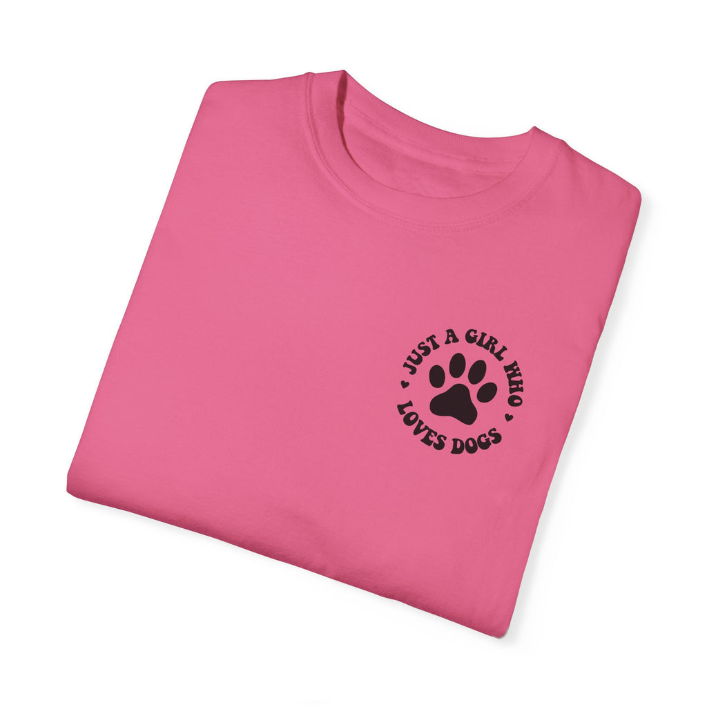 Dog lovers comfort colors tee