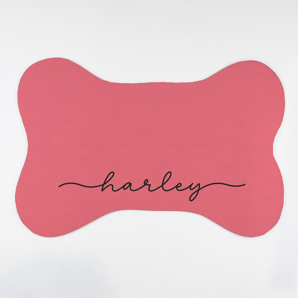 Bone shaped Personalized Pet Food Mat