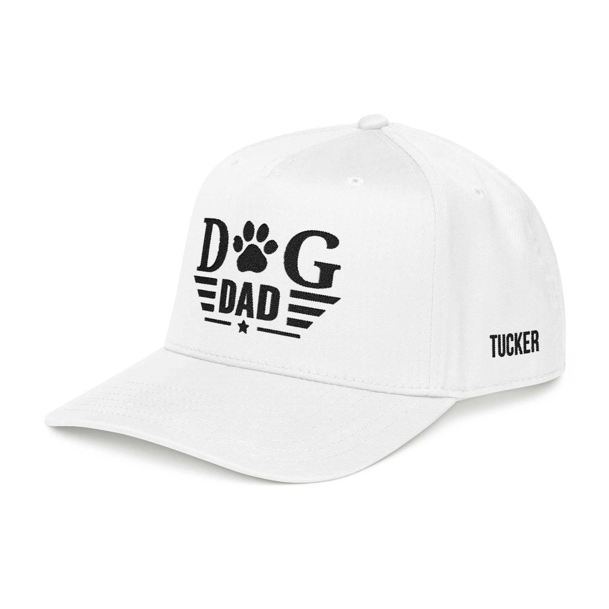 Dog Dad Baseball Cap — Paw Print Vintage Logo Hat for Pet Lovers