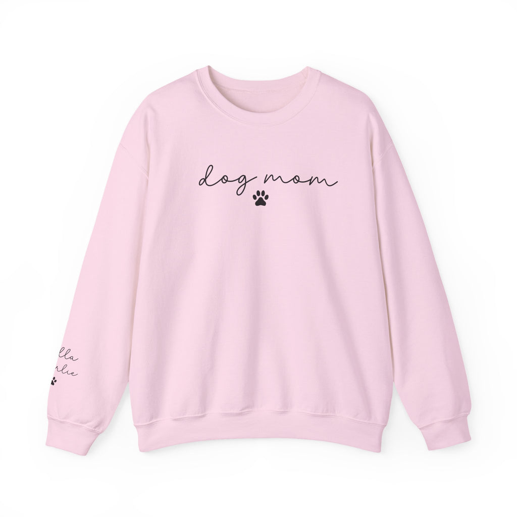 Dog Mom Crewneck Sweatshirt with Dog names