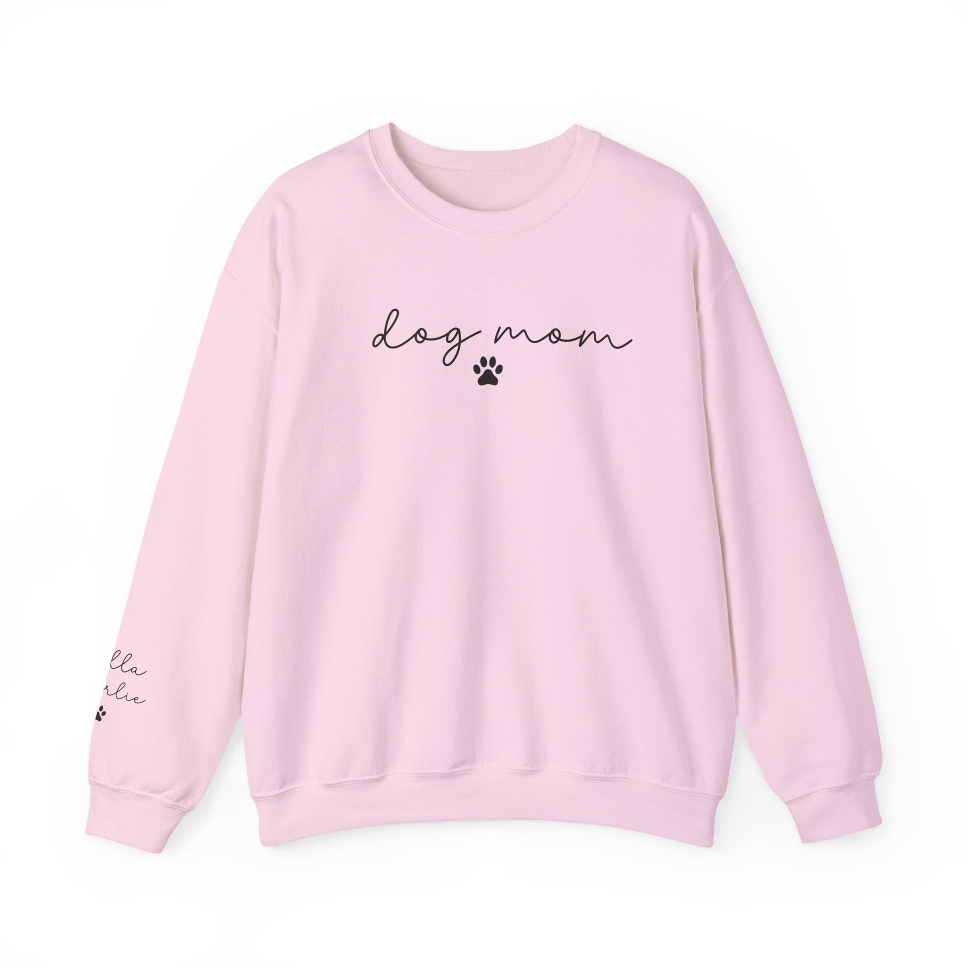 Dog Mom Crewneck Sweatshirt with Dog names