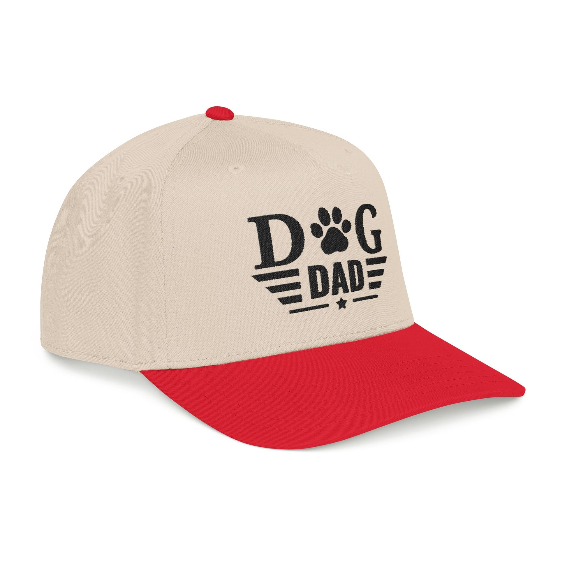 Dog Dad Baseball Cap — Paw Print Vintage Logo Hat for Pet Lovers