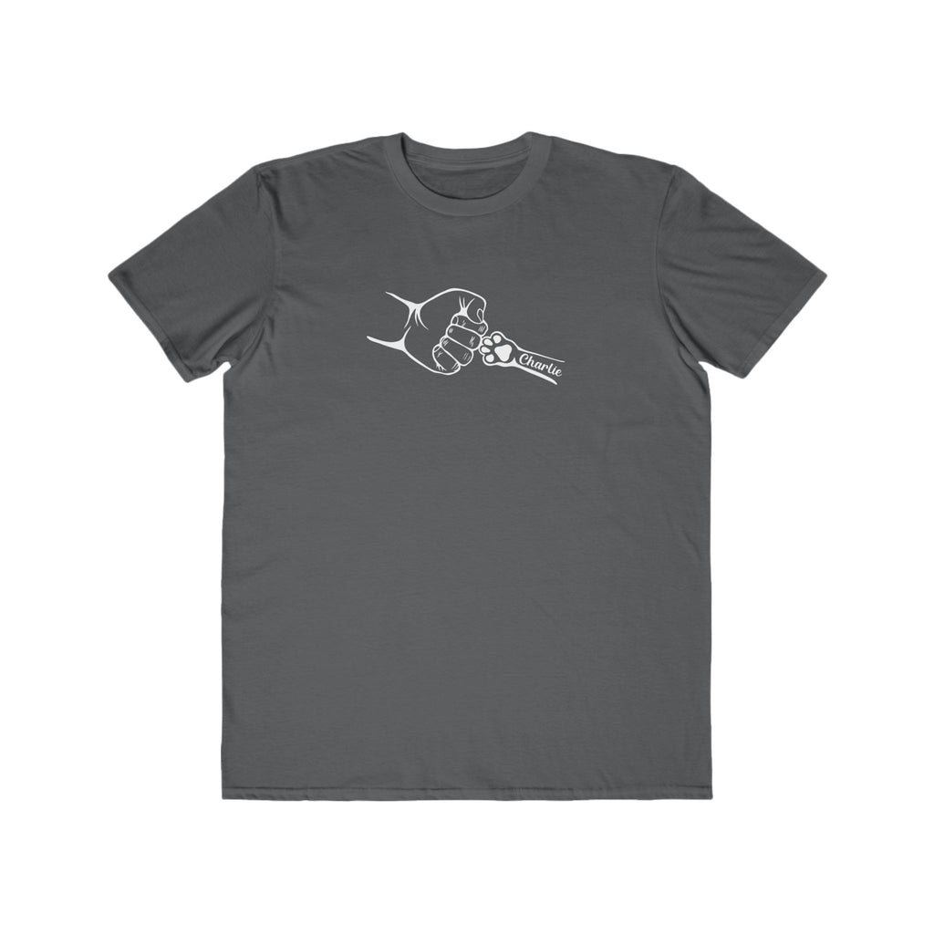 Custom Men's Lightweight Fashion Tee - 'Charlie' Fist Bump Design