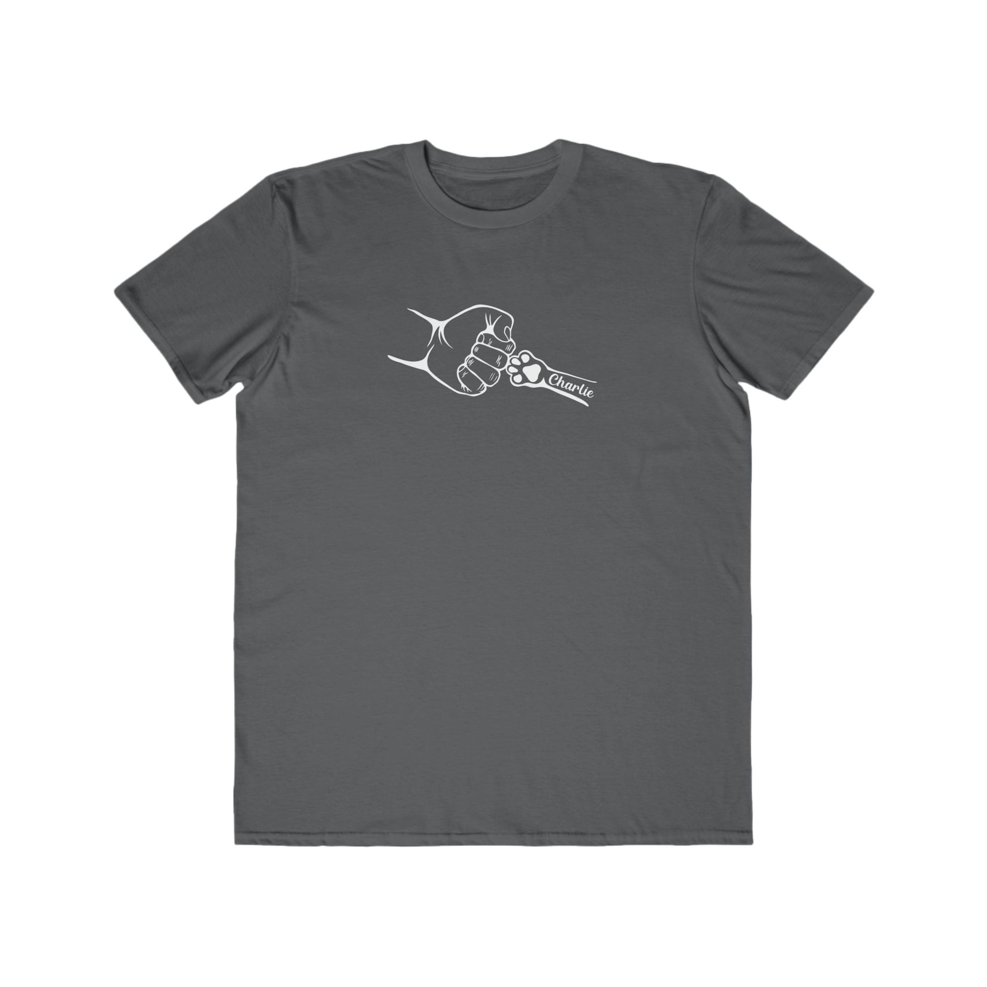 Custom Men's Lightweight Fashion Tee - 'Charlie' Fist Bump Design